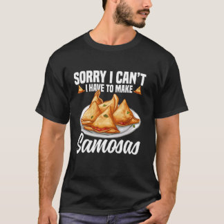 Samosas Maker Samosa Foodie Indian Food Vegetable  T-Shirt