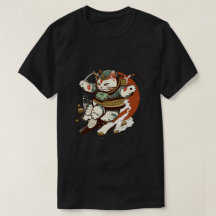 Samouraï japonais Chat Homme et T-shirt femme