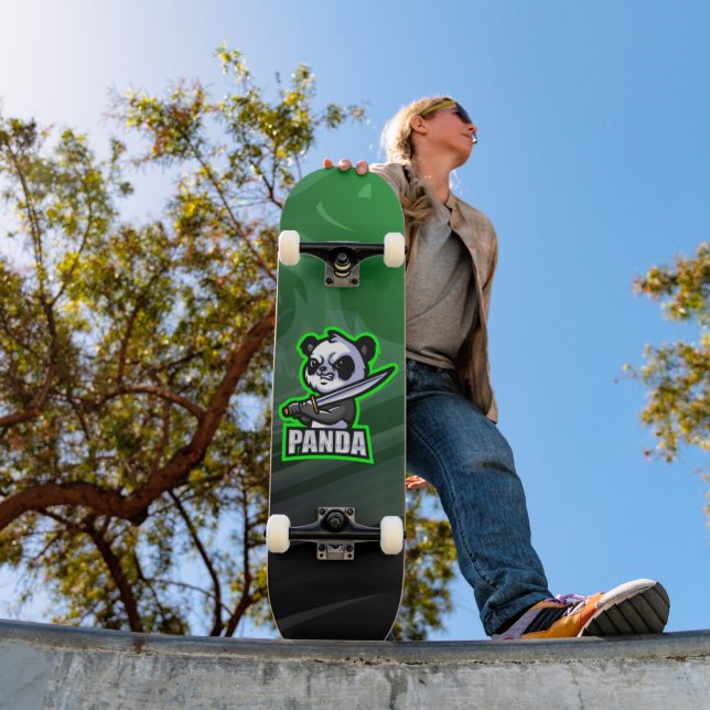 Samouraï Panda Masque Esport Skateboard (Extérieur 1)