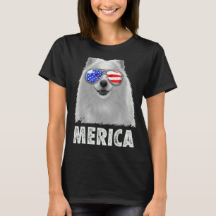 Samoyed 4th Of July Merica Men American Flag Sungl T-Shirt