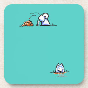 Samoyed Can U Dig It Coaster