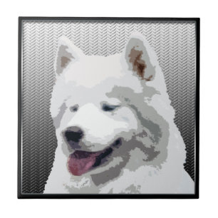 Samoyed Ceramic Tile
