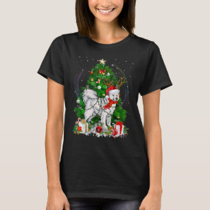 Samoyed Christmas Tree Light Pajama Dog Xmas T-Shirt