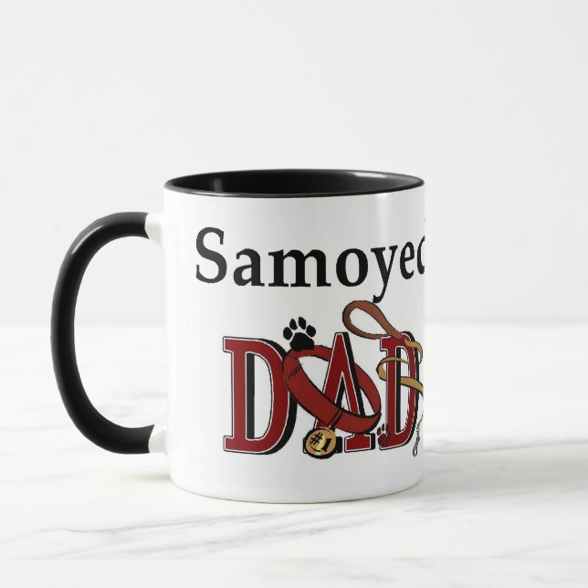 Samoyed Dad Gifts Mug (Left)