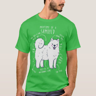 Samoyed Dog Anatomy 1 T-Shirt