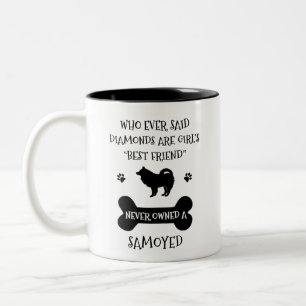 Samoyed Dog Best Friend Two-Tone Coffee Mug