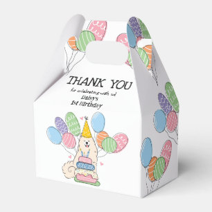 Samoyed Dog Birthday Thank You Favour Box