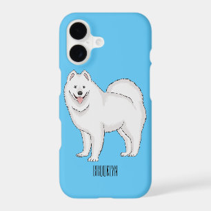 Samoyed dog cartoon illustration