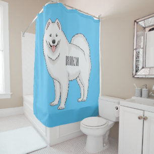 Samoyed dog cartoon illustration