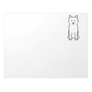 Samoyed Dog Cartoon Notepad