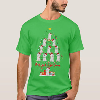 Samoyed Dog Lover Xmas Matching Santa Samoyed Chri T-Shirt