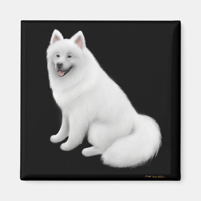 Samoyed Dog Magnet (Front)
