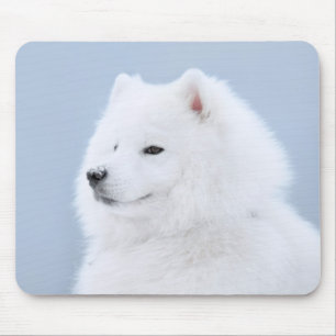 samoyed dog mouse pad