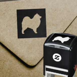 Samoyed Dog Silhouette Self-inking Stamp