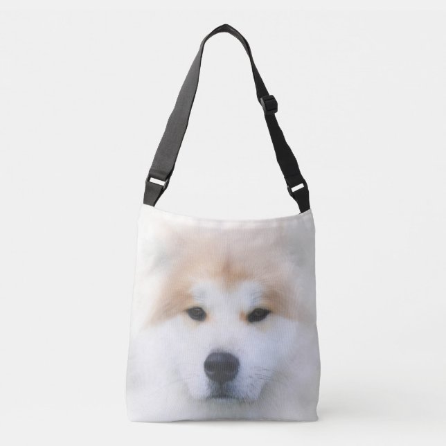SAMOYED DOG “SNOW KING” CROSSBODY BAG (Front)