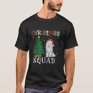 Samoyed Dog Squad Boys Girls Kids Christmas Tree L T-Shirt