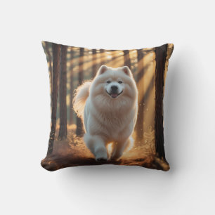 Samoyed Elegant Throw Pillow