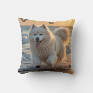 Samoyed Elegant Throw Pillow