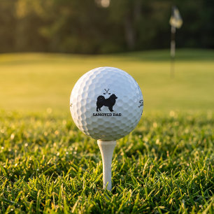 Samoyed Golf Dad Titleist Pro V1 Golf Ball Gift