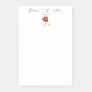 Samoyed Heart Mom Post-it Notes