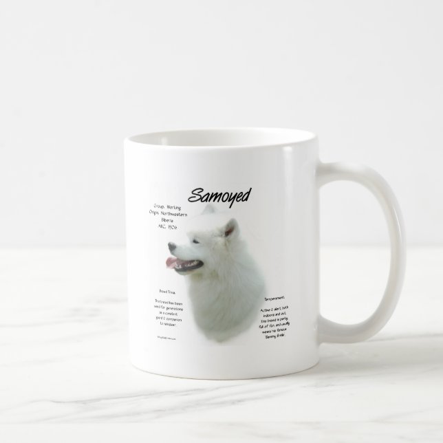 Samoyed History Design Coffee Mug (Right)