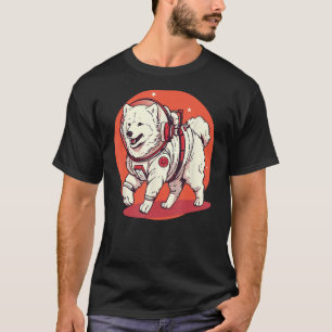 Samoyed Mars Funny Dog Astronaut T-Shirt
