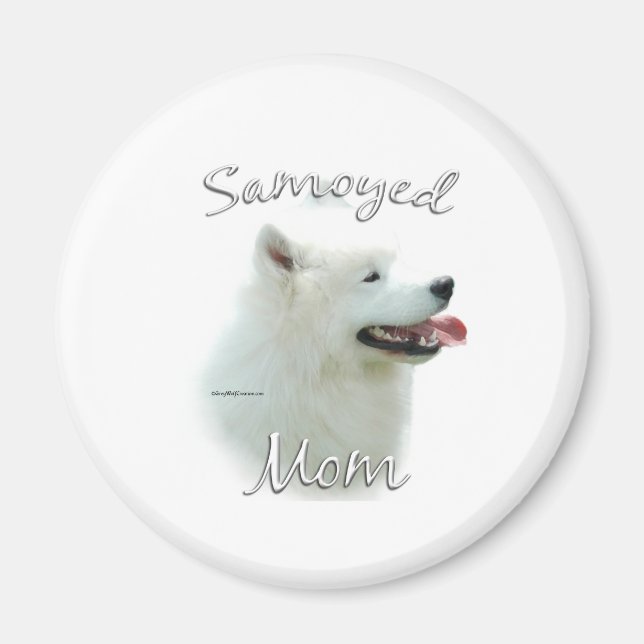 Samoyed Mom 2 Magnet (Front)