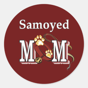 Samoyed MOM Gifts Classic Round Sticker