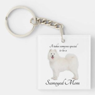 Samoyed Mom Keychain