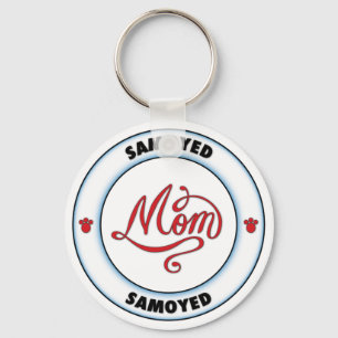 SAMOYED mom Keychain