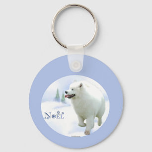 Samoyed Noel  Keychain