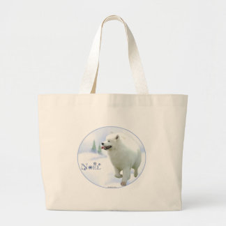 Samoyed Noel Large Tote Bag