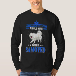 Samoyed Old Man Dog Owner Pet Puppy T-Shirt