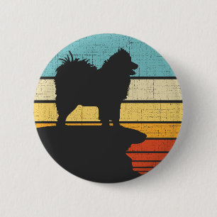  Samoyed Owner Retro Vintage 60s 70s Dog Lover  2 Inch Round Button