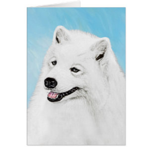 Samoyed Painting - Cute Original Dog Art