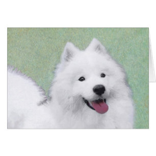 Samoyed Painting - Cute Original Dog Art