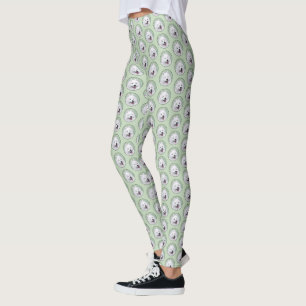 Samoyed Painting - Cute Original Dog Art Leggings