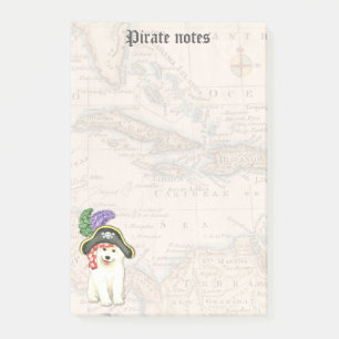 Samoyed Pirate Post-it Notes