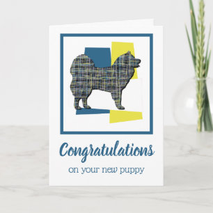 Samoyed Puppy Dog Congratulations Greeting Card