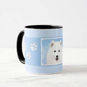 Samoyed Puppy Painting - Cute Original Dog Art Mug