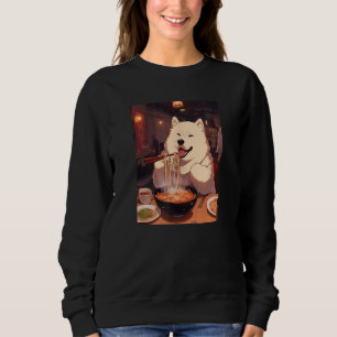 Samoyed Ramen Funny Dog Japanese Food Sweatshirt