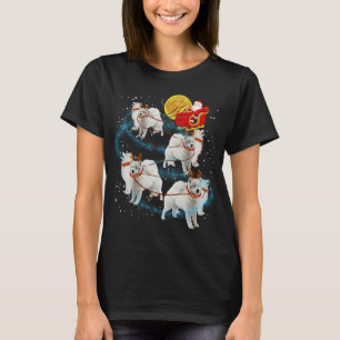 Samoyed Reindeer Christmas Lights Pajama T-Shirt