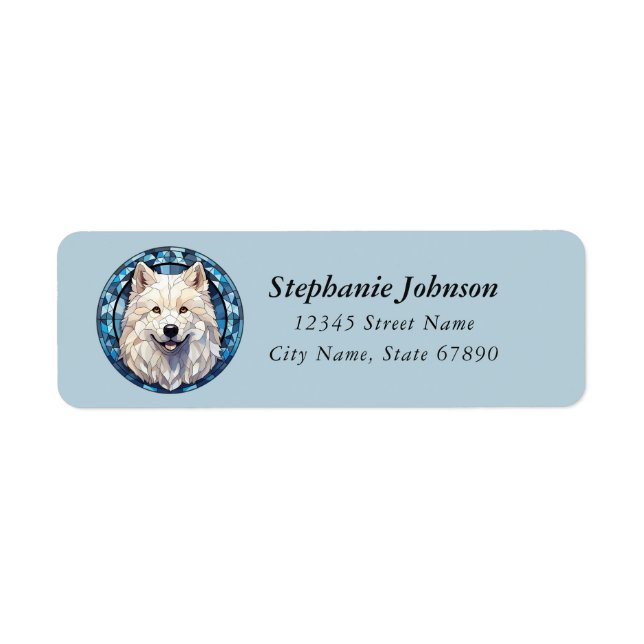Samoyed Return Address Labels (Front)