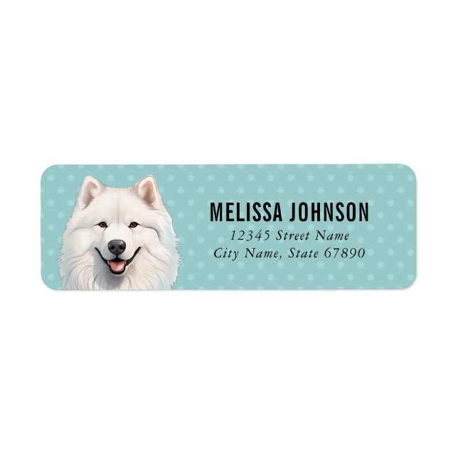 Samoyed Return Address Labels (Front)
