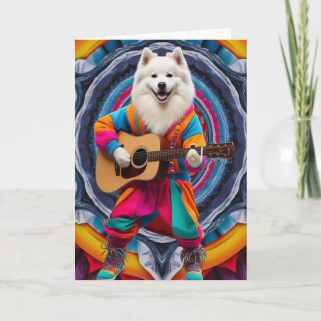 Samoyed Rock Star Card (Front)