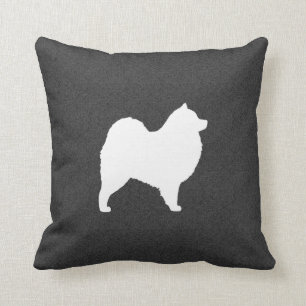 Samoyed Silhouette Throw Pillow
