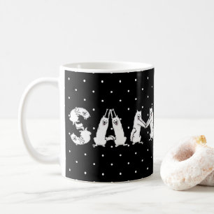 Samoyed Spelled in Samoyed Dogs Letters Funny Coffee Mug