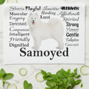 Samoyed Traits Kitchen Towel
