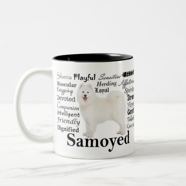 Samoyed Traits Mug (Left)