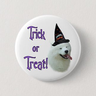 Samoyed Trick 2 Inch Round Button